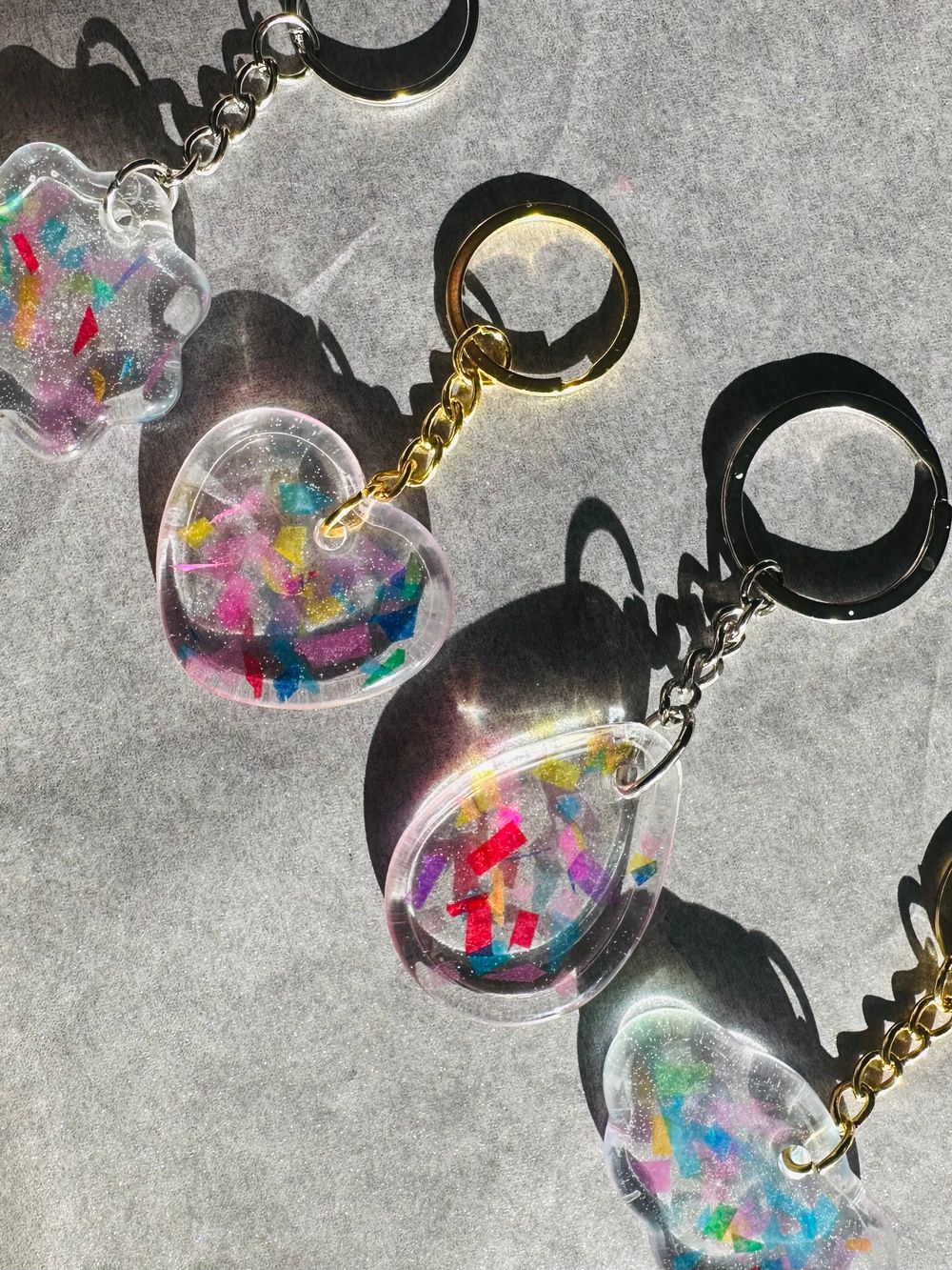Kpop SVN-Inspired Concert Confetti Keychain, Handmade Kpop
